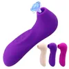 Mini Clit Sucker Vibrator Oral Licking Pussy Tongue Vibrating Nipple Sucking Blowjob Clitoris Stimulator Adult Female Sex Toys J190518