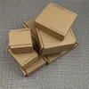 25pcs 10 sizes Small Corrugated Paper Box Accessories Paper Packaging Boxes DIY Blank Craft Box Cardboard Courier