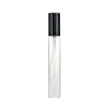 15ml Wyczyść Mini Próbki Refillable Perfumy Spray Glass Atomizer Butelka z czarnym złotym srebrnym pokrywką F3044