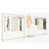 Iron art cloth rack Bedroom Furniture Nordic Light luxury clothing store floor type display clothes racks