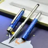 Wysokiej jakości Petit Prince Blue Roller Ballpoint Długopisy Papiernicze Biurowe Szkoła Cute Carving Metal Żywica Pisanie Atrament Pióro