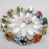 14mm Slide Glass Funnel Bowl Piece Slides Bongs Accessary Tobacco Smoking Colorful Male Bowls 14.mm 5mm Heady Thick Water Pipe