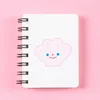 80 Papers Cute Kawaii A7 Spiral Notebook Notepads High Quality Students Portable Pocket Book for Gift