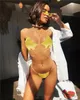2019 stijl sexy tweedelige badmode Europese en Amerikaanse pentagram bikini transparante tape vrouw badpak badpak4477081