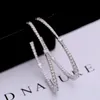 925 Silver Large Earrings Gold/Silver Color For Women Big Circle Earrings 925 Sterling Silver Wedding Jewelry Accessories R230830