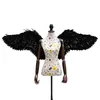 Lactults and Children's Cute Shootings Props White Angel Wings Nice Black Fairy Wings Barndag Bröllop Engagement Decoration Props