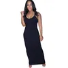 플러스 2 배 여름 여성 유행 고체 일반 블랙 원피스 드레스 디자이너 한 조각 드레스 맥시 크기는 캐주얼 마른 체형의 bodycon 드레스 3115 스커트