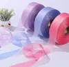 Offre spéciale accessoires pour cheveux faits à la main bricolage ceinture de gaze nœud papillon 4 cm de large 50 yards fil plissé coréen fil anti-rides