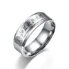 316L Acier Inoxydable Unisexe Personnalisé Bague Anneaux Personnalisé Memorial University Gravé Vintage Or Noir Argent Couleur Bijoux Cadeaux pour Hommes Femmes En Gros