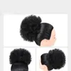 Afro Kinky Curly Human Hair Ponytail med justerbar dragkonst billigt 100 mänskligt hårklipp i förlängningar naturlig färg 6 tum4146579