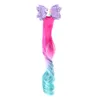 Children's Hair Clips Unicorn Gradient Wig Bow Top Hair Clip Baby Wings Princess Flash Hair Accessories long Wig Barrettes