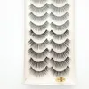 10 Pairs Eyelashes 3D Lashes 23 Styles Natural Black Long Thick Party Eye Cosmetic Tools for lady women