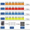 12 Way 12 V 24 V Araba Bıçağı Sigorta Kutusu Blok Tutucu Ile LED Göstergesi Uyarı Işık Kiti Oto Araba Tekne Deniz Trike Için