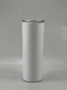 Sublimação magro Tumbler 15 onças 20 onças 30 onças em branco Aço Inoxidável Double Wall Tumbler Vacuum Coffee Cup Branco Caneca A02