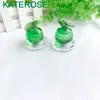 50PCS Elegant Crystal Apple Decorations Wedding Favors Crystal Paperweight in Gift Box Birthday Souvenir Party Giveaways