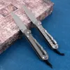 新製品クリスリーブセムペンザCR折りたたみナイフD2ブレードアルミ合金ハンドルキャンプ戦術的なポケットEDCツールナイフ