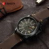 Curren Top Brand Watch Watch Fashion فريدة من نوعها رجال الكوارتز الساعات الجلدية حزام معصم مشاهدة Montre Homme Reloj Hombre