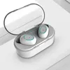 Güncellenmiş tws Bluetooth 5.0 Stereo Kulaklık Su Geçirmez Spor Kulak Kulakiçi Ile Şarj kılıf iphone x / xr / samsung galaksid ...