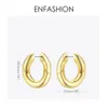 ENFASHION Punk Link Chain Hoop Earrings For Women Gold Color Small Circle Hoops Earings Fashion Jewelry Aros De Moda8636662