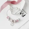Brocelet en alliage en alliage en alliage de perles de charme européen de charme approprié pour Pandora Style O Lettre Crown Beads Bracelet Bijoux