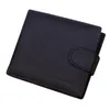 RFID-blockierende Lederbrieftasche für Herren – Multi-Card, 8 Kreditkartenfächer mit Schnappverschluss und 2 Po-Halter 2508