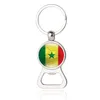 Fotbollsouvenirflaskaöppnare Keychain World Cup European Key Chain Multi Function Gäster Favorit Party Metal Gift