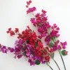 Yapay Bougainvillea sapları ipek bougainvillea spectabilis çiçek ağacı dalları düğün centerpieces için pembe/kırmızı/beyaz/gül kırmızı/fuşya