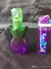 Colored glass alcohol lamp Wholesale Glass Bongs, Glass Hookah, Smoke Pipe Accessories