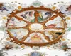 3D壁画壁紙ヨーロッパ風の壮大な宮殿の天使は愛の福音を広げる屋内ゼニスの装飾壁紙