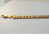 Men's Deluxe 22 K 23 K 24 K Thai Baht Yellow Solid Gold Authentic Bracelet Figaro 10mm Jewelry N 03268U