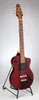 Custom Shop Modelo 1-C-LB Lindsey Buckingham Borgonha Vinho Vermelho Semi Hollow Guitarra Elétrica Ligação de Corpo Preto, 5 Pcs Laminado Maple Pescoço
