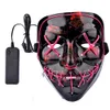 EL Halloween LED-Maske leuchten lustige Masken, das Purge-Wahljahr, tolles Festival, Cosplay, Kostümzubehör, Party-Masken, leuchten in Dar4023752