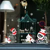 Weihnachts-Cartoons PVC-Fenster-Wandaufkleber