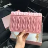 Diseñador- bolso de lujo cartera mujer cuero genuino 2019 marca moda bolso de hombro bolso de cadena de oro de alta calidad