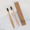 Bamboo Toothbrush Tongue Cleaner Wood Fibre Wooden Handle Tooth brush Travel Kit Whitening Teeth Soft Nylon