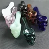 Glas Olie Burner Pijp Ash Catcher Glas Oils Rig Waterleidingen Hand Pip Skull DAB Rigs Bongs Waterpipes