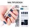 30 stks Herbruikbare Glitter Valse Nail Kunstmatige Tips Instellen Volledige Cover voor ingericht Design Druk op Nagels Kunst Fake Extension Tips Kit