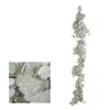 Symulacja liści winogron Rattan bluszczu sztuczne jedwabne liście zielone rośliny wiszące dekoracji kwiat rattan domu dekoracji ślubnej 1,7m