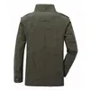 Plus Storlek 5XL 6XL 7XL 8XL Märke AFS JEEP MILITET JACKET MEN BOTTOM STAND KRALL Broderi Medium-Long Höstjacka för Man T5190617