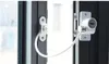Venster anti-diefstal ventilatie limiter veiligheidsgordel sleutel deur raamslot gesp hoogbouw gebouw valbescherming wit zwart