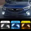 1 par LED luz corriente diurna para Opel Insignia 2017 GS 2018 Encienda fluye señal de la función amarillo 12V DRL de la lámpara