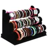 Multifunctional Three Layers Storage Necklace Watch Easy Take Jewelry Display Stand Bracelet Holder Home Shop Velvet Detachable LX2295