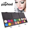 Ny Popfeel 6 Färg Makeup Glitter Ögonskugga Palett Metallisk Makeup Palett Vattentät Brighten Eye Glow Shimmer Pigments 5 stilar DHL Gratis