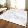 Nero Bianco Marmo Stampato Camera Da Letto Cucina Grande Tappeto per Soggiorno Tatami Divano Tappetino Tappeto Antiscivolo tapis salon dywan323S