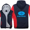 Sudadera con capucha de invierno con estampado de logotipo de coche Polaris para hombre y mujer, sudaderas con capucha cálidas, ropa de otoño, sudaderas con cremallera, chaqueta con capucha de lana, ropa de calle