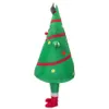 2019 fabrikheiße Weihnachtskostüme Weihnachtsbaum aufblasbares Kostüm neues Design Weihnachtsbaum-Maskottchenkostüme