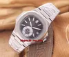 8 스타일 고화질 시계 노틸러스 자동 시계 5980 / 1R 화이트 다이얼 로즈 골드 팔찌 Gents 스포츠 시계