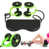 Multifunctionele Dubbele AB Roller Wiel Opvouwbare Muscle AB Trainer Stretch Elastische Abdominale Weerstand Pull Rope Gym Fitness