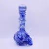 Soft Glass Smoking Water Pipes Hookahs Glow in the Dark Wrapped Design for Dry Herb Tobacco