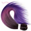 プリストレッチオムレイージーブラックマーリージャンボ合成編組ヘアファッションニューかぎ針編み紫色の髪の延長より明るいジャンボ編組